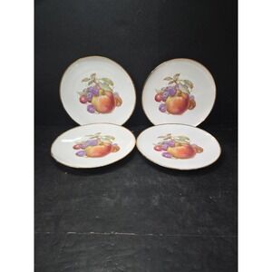 Schumann Arzberg Bavaria Germany Fruit Plates 7 1/2" Set Of 4 Vintage